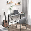 Computer Study Writing Desk 39 Inch, Folding PC Laptop Table No Assembly, Home Office Desk for Small Space, Black - Walmart.com