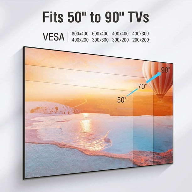 Full Motion TV Wall Mount for 50''-90'' Flat or Curved TV, up to 165lbs, Max 800x400mm - Walmart.com