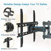 Full Motion TV Wall Mount for 26-55 Inch TVs, Max Mounting Pattern 400x400mm - Walmart.com