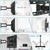 Full Motion TV Wall Mount for Most 26-60 inch LED LCD OLED Flat Curved TVs up to 88lbs, Single Articulating Arm, Adjust Bracket Height, Extension, Max 400x400mm - Walmart.com