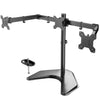 Triple Monitor Stand - for 13-24 Inches 3 Monitor Desk Mount, Heavy-Duty Free Standing Fully Adjustable Arm, Each Arm Holds up to 22lbs