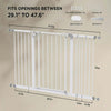 Baby Safety Gate 29.1- 47.6 inch, Adjustable Simple Pass Walk-Through Gate No Drill, Extra Wide Dog gate 30 inch Height for Stairs, Hallways, Bedrooms - Walmart.com