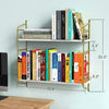 Floating Shelves, Wall Shelves 3 Boards Adjustable, White and Gold Shelf for Living Room, Bedroom, Bathroom, Kitchen - Walmart.com