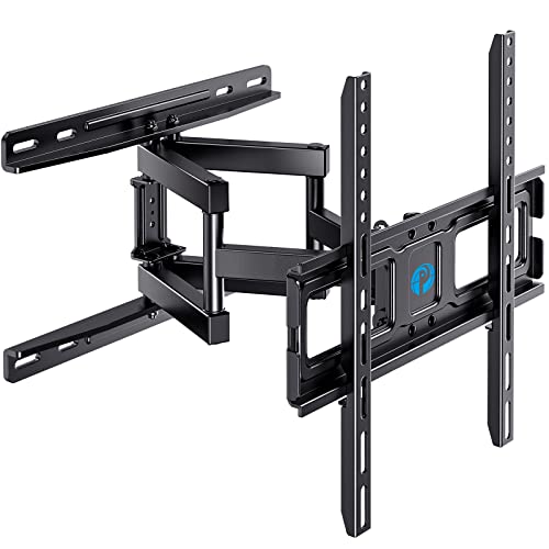 TV Wall Mount Full Motion Articulating Swivel Extension for Most 26-55 Inch Flat Curved TVs with Max VESA 400x400mm, Supports up to 77lbs