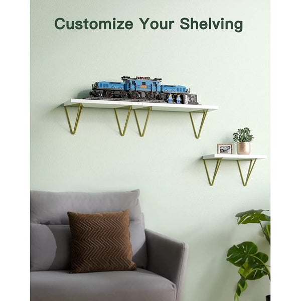 Set of 3 Floating Shelves, Wall Shelves for Bedroom, Living Room, Bathroom, Kitchen, Shelves for Wall Decor - Walmart.com