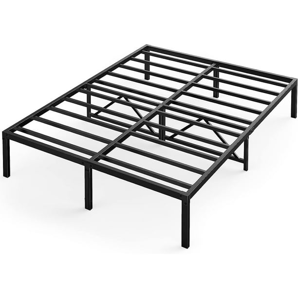 Twin Size Metal Platform Bed Frame Mattress Foundation No Box Spring Needed, Modern Bed Frame with 14