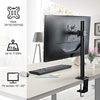 Single Monitor Mount , Adjustable Monitor Stand for 13 inch to 32 inch Flat Curved Computer Screen, Monitor Desk Mount Holds Weight up to 17.6lbs