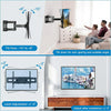 Full Motion TV Wall Mount Bracket for 37-75 inch LCD, QLED,OLED 4K Flat Curved TVs, Dual Arms Tilt Extension Swivel Articulating TV Mount, Max 600x400mm up to 132lbs, Fits 16 Studs - Walmart.com