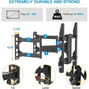 Corner TV Wall Mount Bracket Tilts, Swivels, Extends, Full Motion Articulating TV Mount for 26-60 inch LED, LCD Flat Curved Screen TVs, Holds up to 99 lbs, 400x400, Heavy Duty TV Bracket