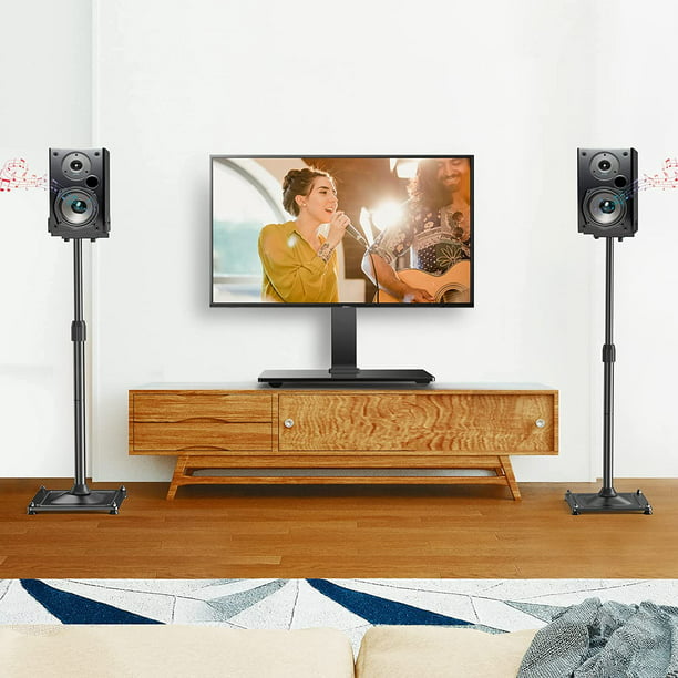 Universal Speaker Stands Height Adjustable Extend 18 to 43 Holds Satellite Speakers Bookshelf Speakers up to 11lbs 1 Pair Black - Walmart.com