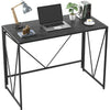 Computer Study Writing Desk 39 Inch, Folding PC Laptop Table No Assembly, Home Office Desk for Small Space, Black - Walmart.com