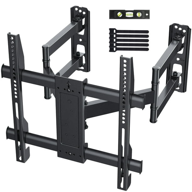 Corner TV Wall Mount Bracket Tilts, Swivels, Extends, Full Motion Articulating TV Mount for 26-60 inch LED, LCD Flat Curved Screen TVs, Holds up to 99 lbs, 400x400, Heavy Duty TV Bracket