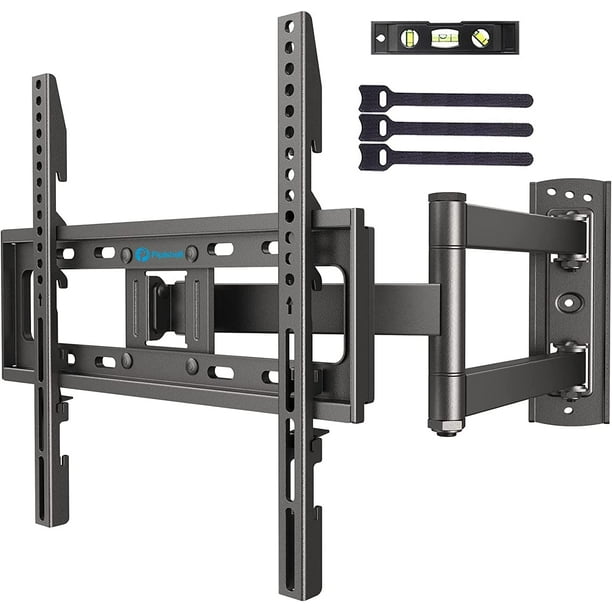 Full Motion TV Wall Mount for Most 26-60 inch LED LCD OLED Flat Curved TVs up to 88lbs, Single Articulating Arm, Adjust Bracket Height, Extension, Max 400x400mm - Walmart.com