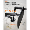 Full Motion Dual Monitor Arm Mount Desk Stand Height Adjustable Fits 13-35 inch Screens, Max 100x100mm, Each Arm Holds up to 26.4lbs - Walmart.com