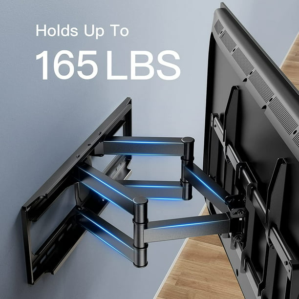 Full Motion TV Wall Mount for 50''-90'' Flat or Curved TV, up to 165lbs, Max 800x400mm - Walmart.com