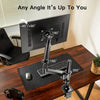 Single Monitor Mount Gas Spring Monitor Arm Fits 13-32 Monitor, Full Motion Swivel, Single Monitor Stand, Ultra Height Adjustable for Stand Work, Monitor Desk Stand, Max 19.8lbs - Walmart.com