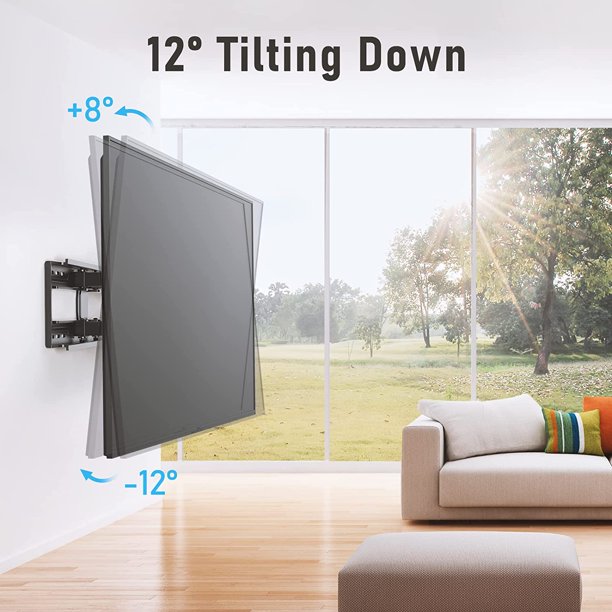 Full Motion TV Wall Mount for 50''-90'' Flat or Curved TV, up to 165lbs, Max 800x400mm - Walmart.com