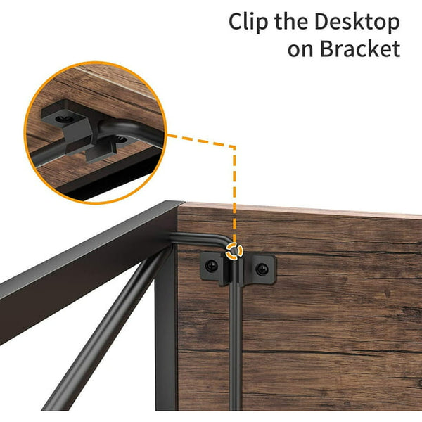 Computer Study Writing Desk 39 Inch, Folding PC Laptop Table No Assembly, Home Office Desk for Small Space, Brown - Walmart.com