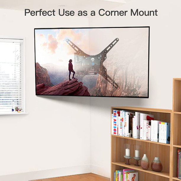 Full Motion TV Wall Mount Brackets for Most 26-55 Inch LED LCD Flat Curved Screen Monitors TVs, Single Articulating Arm TV Mount Swivel Tilt Extension, Max 400X400mm Up to 88lbs - Walmart.com